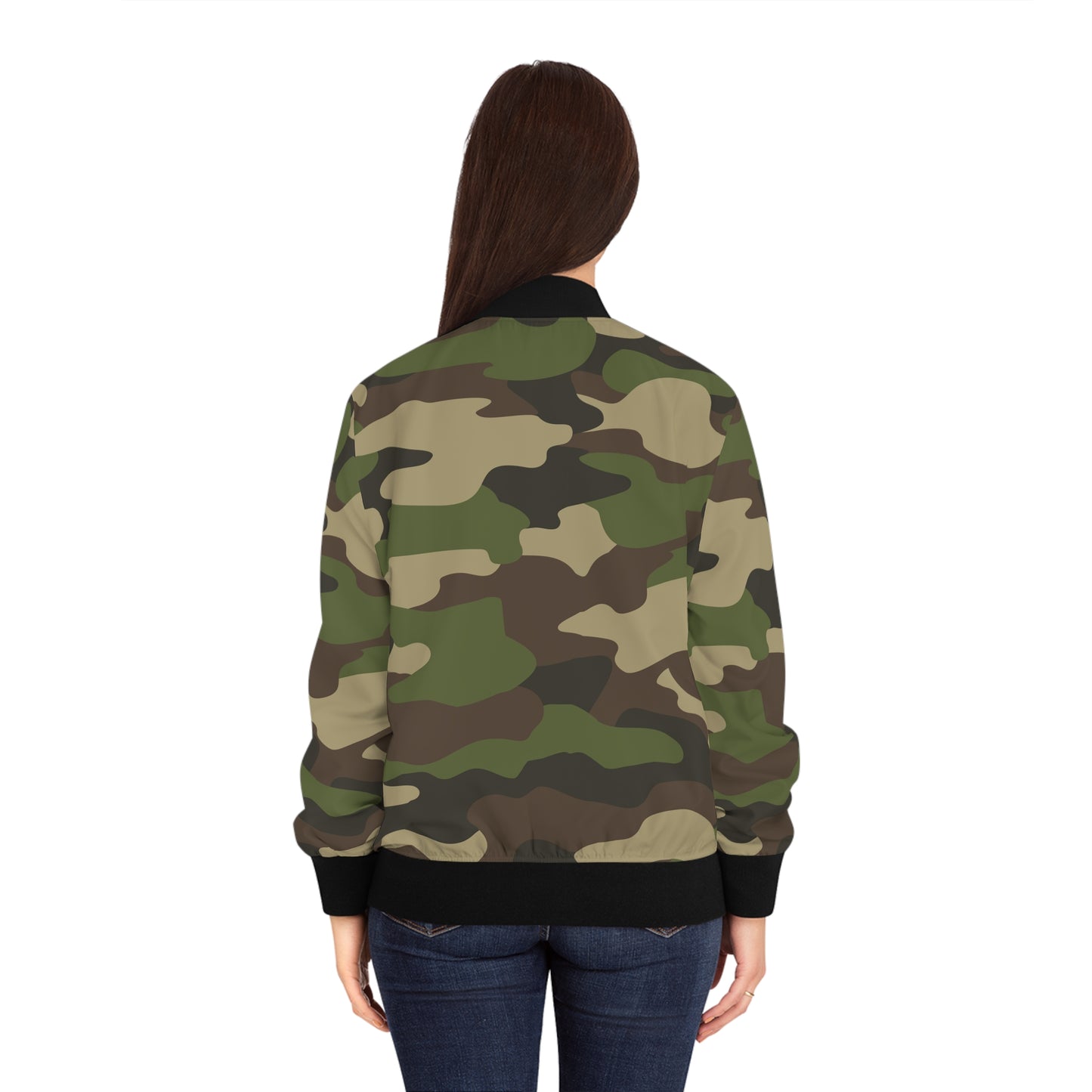 Women's Bomber Jacket Camouflage