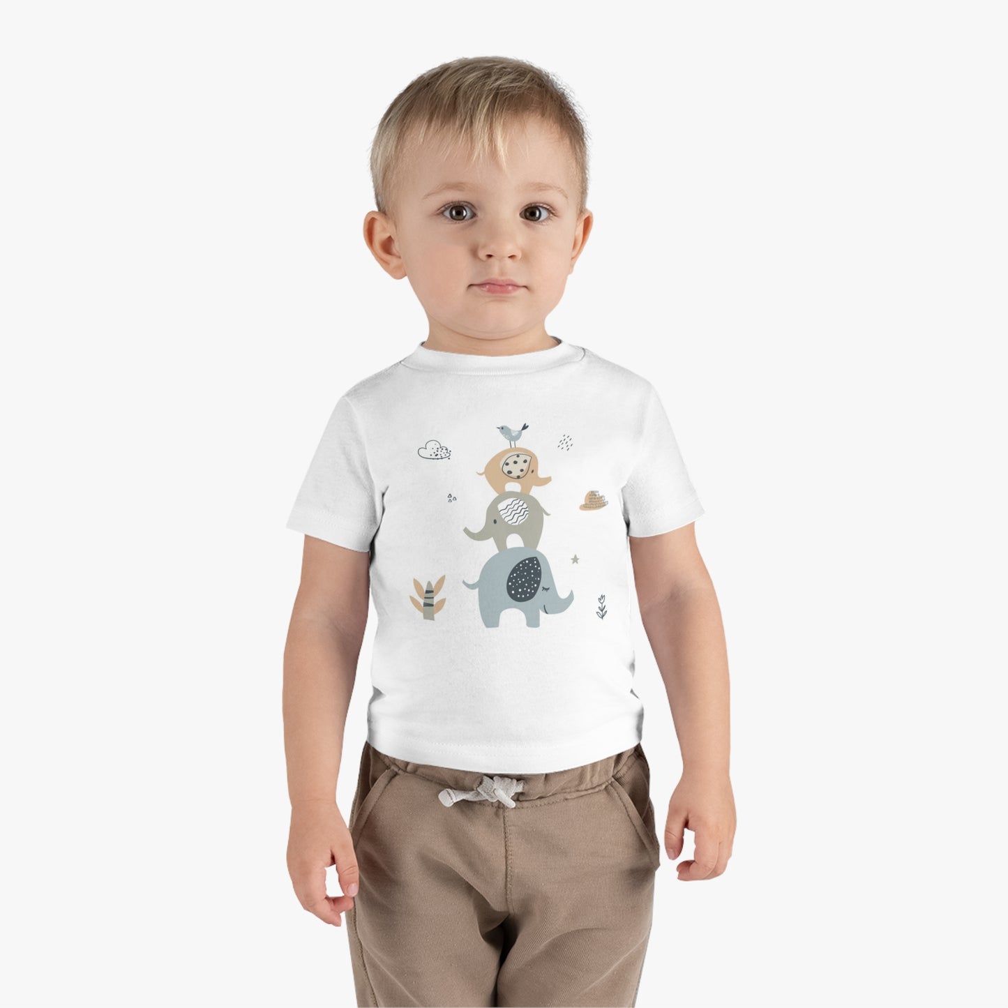 Infant Cotton Jersey Tee Elephants