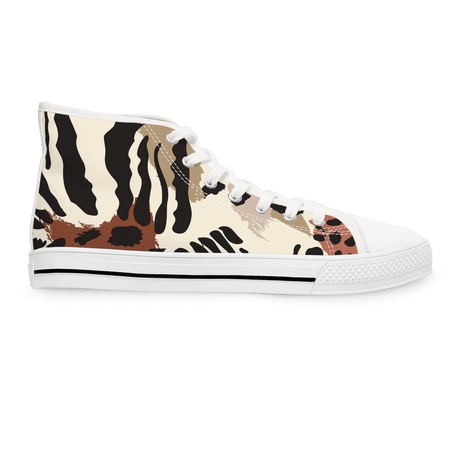 Women's High Top Sneakers Safari