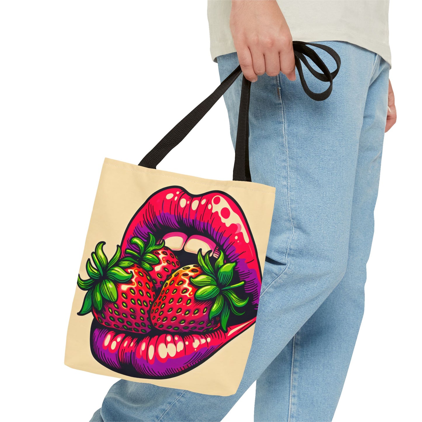Strawberry lips Tote Bag
