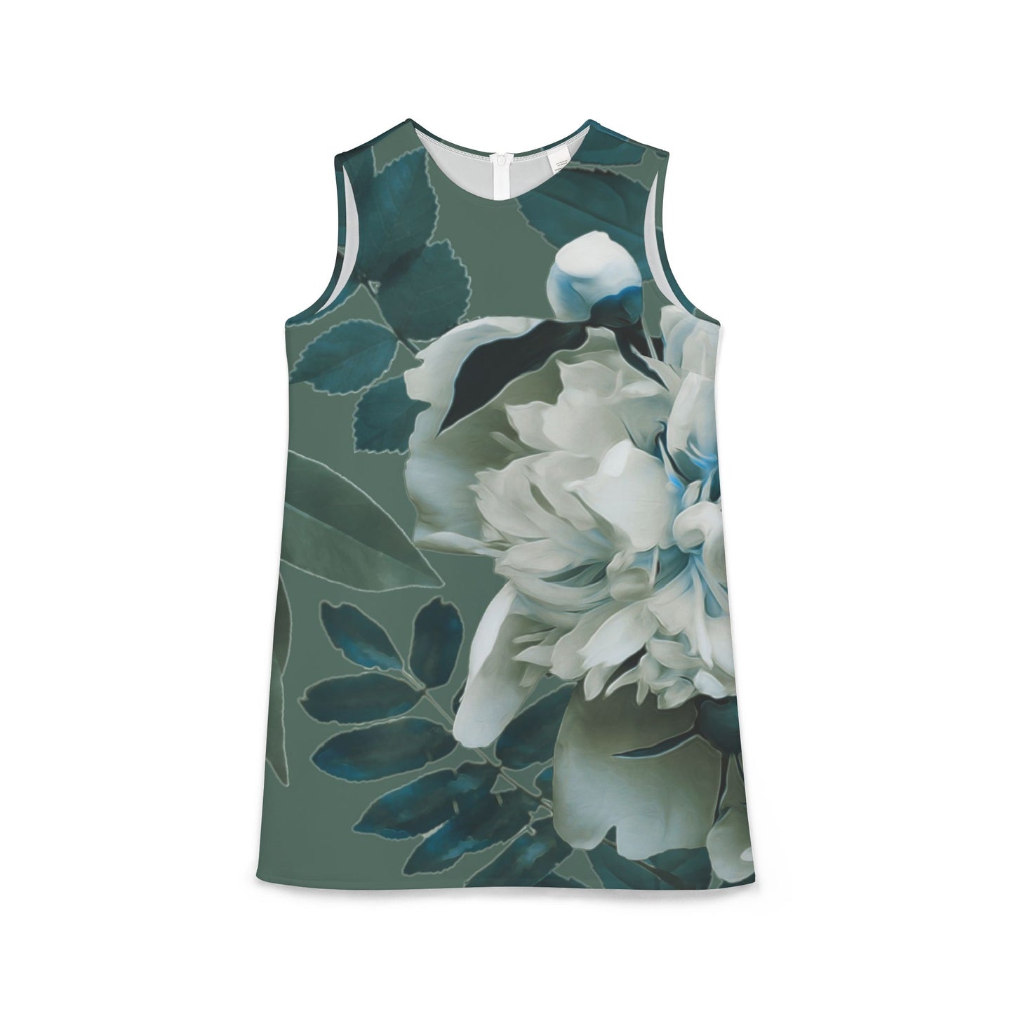 A-line Sleeveless Dress Floral