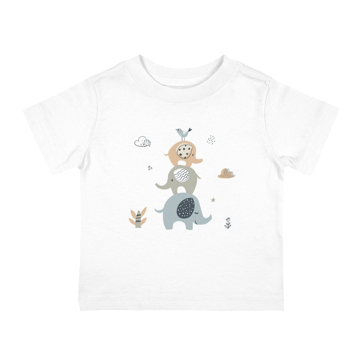 Infant Cotton Jersey Tee Elephants