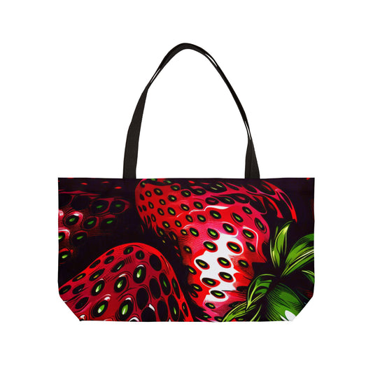 Strawberry Weekender Tote Bag