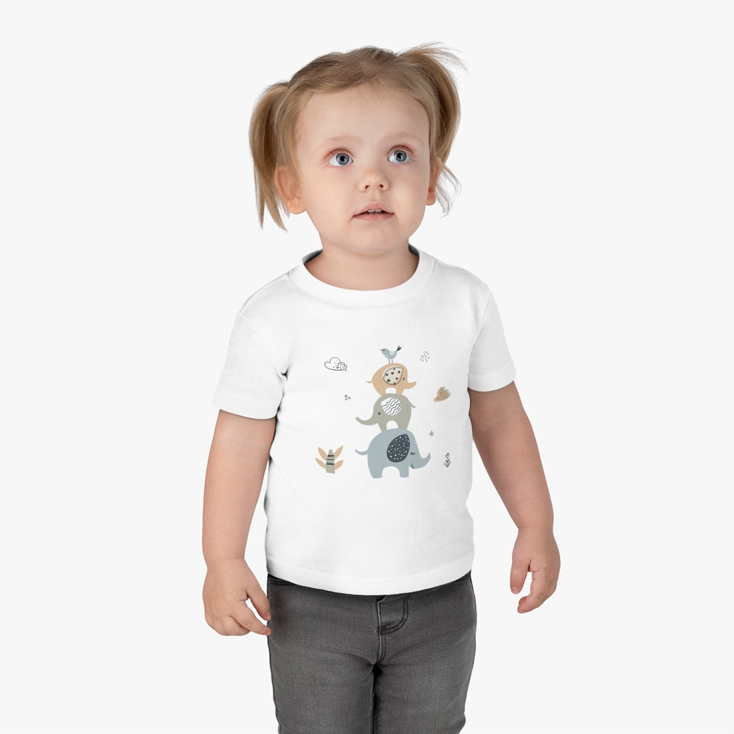 Infant Cotton Jersey Tee Elephants