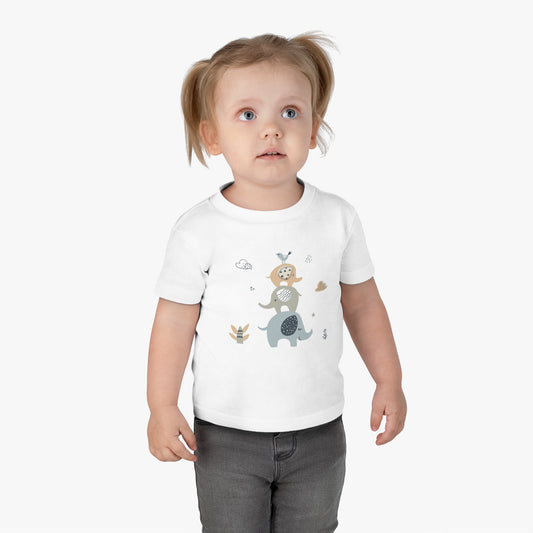 Infant Cotton Jersey Tee Elephants
