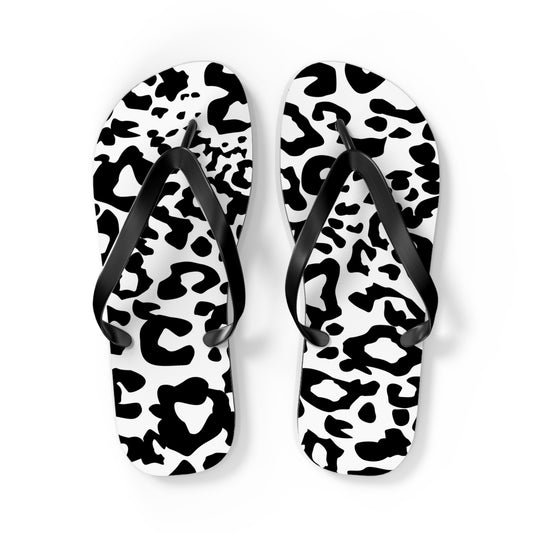 Zebra Flip Flops