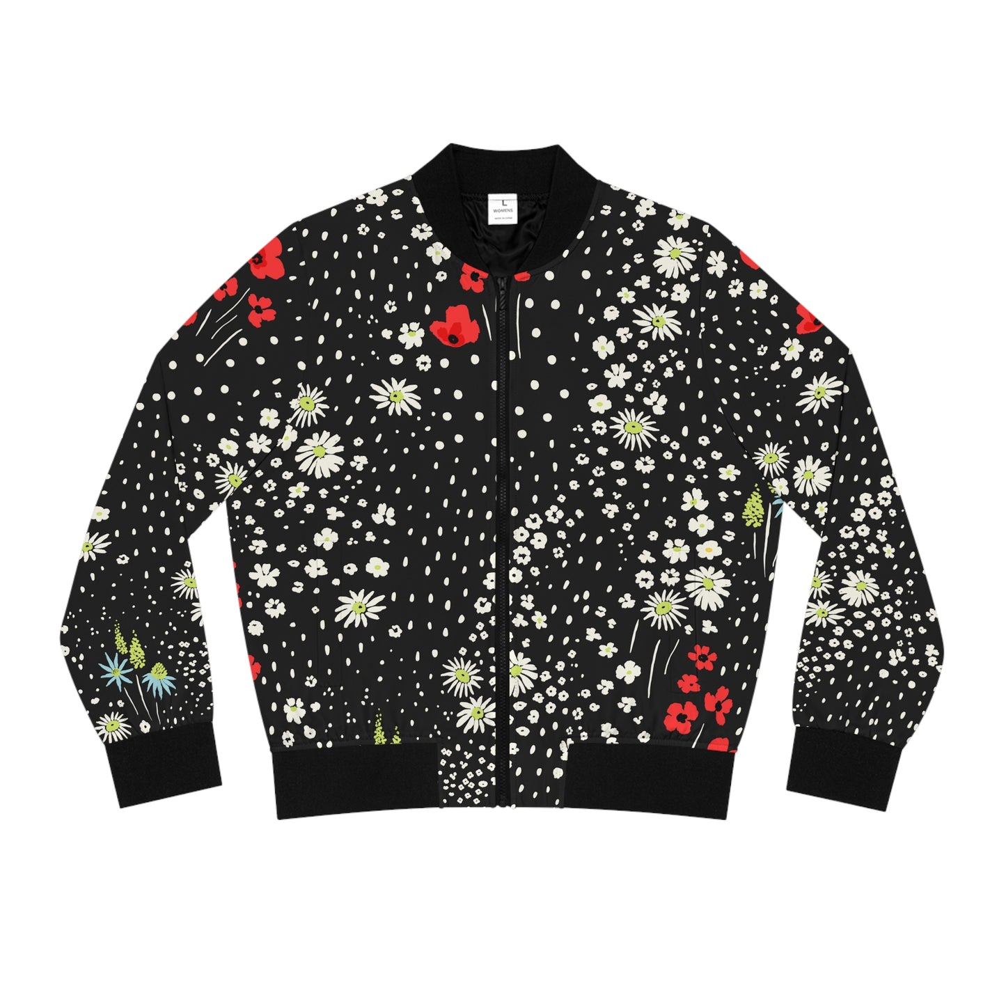 Women's Bomber Jacket Floral