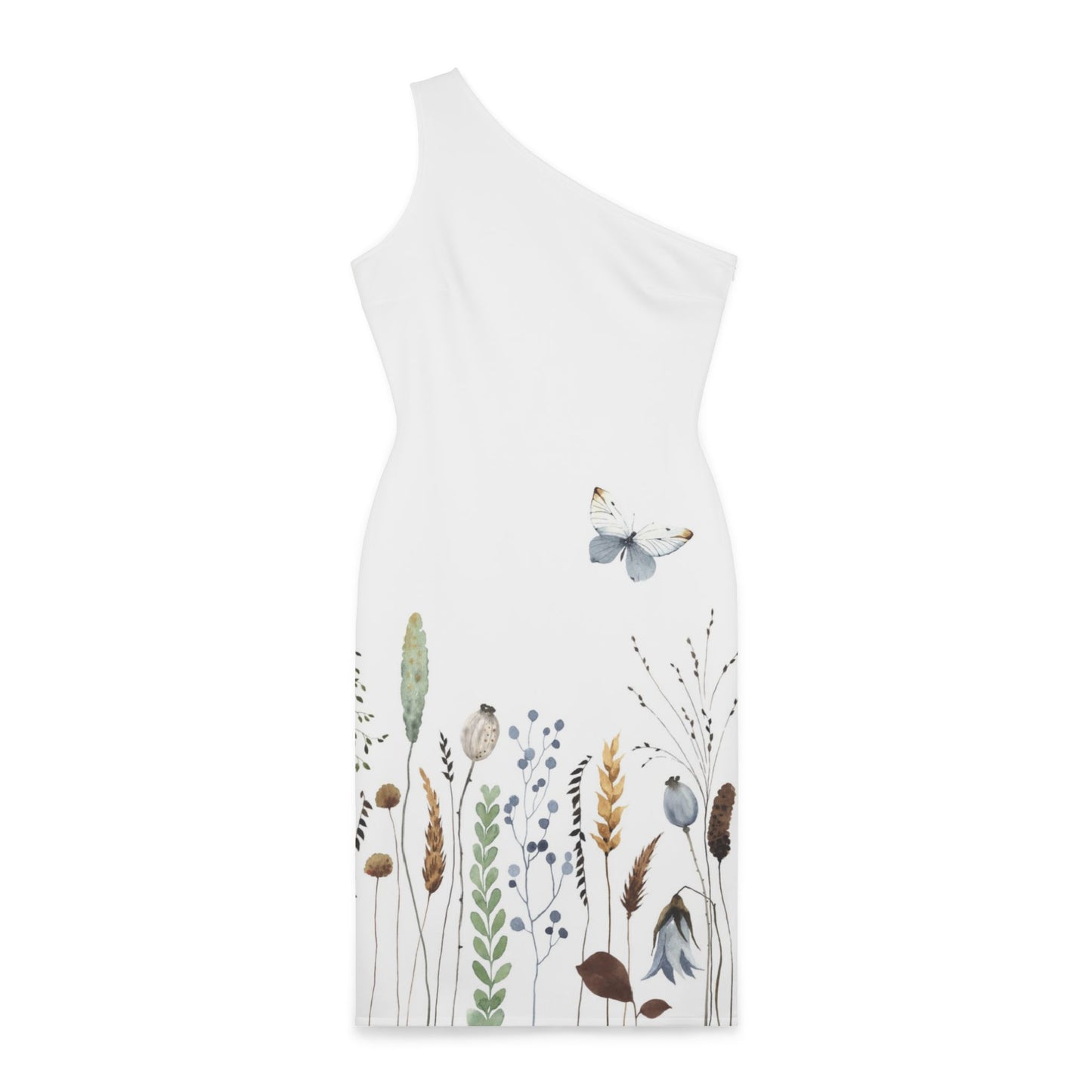 Shoulder Dress Summer flowers