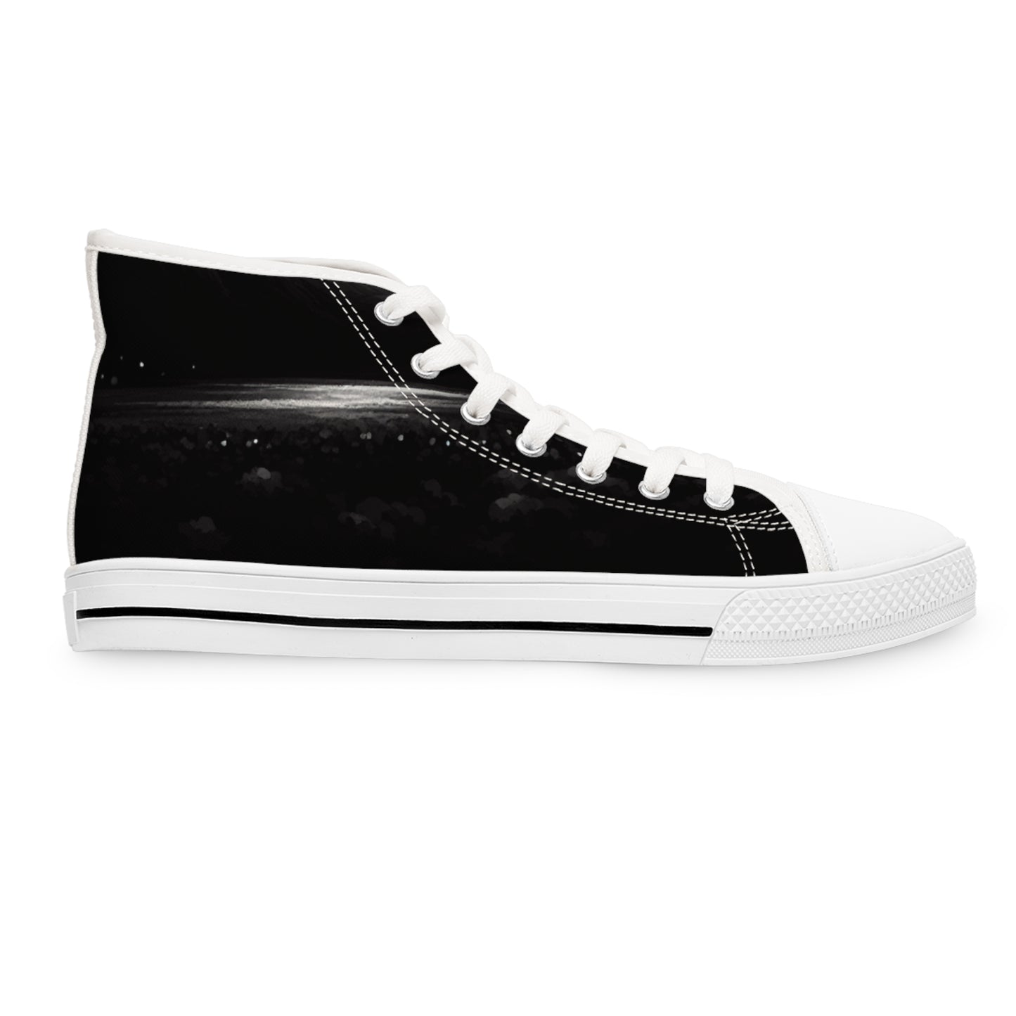 Women's High Top Sneakers Skull