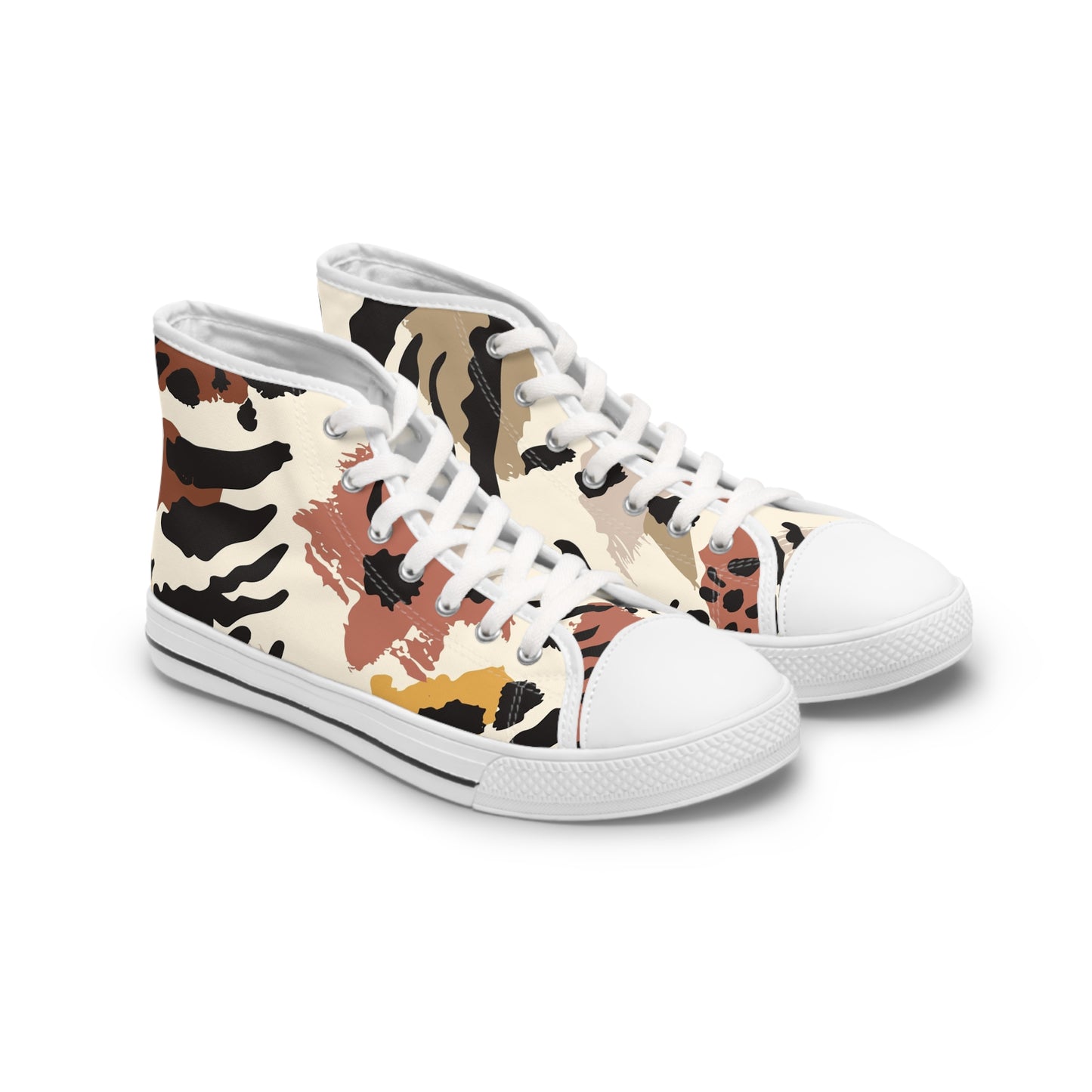 Women's High Top Sneakers Safari