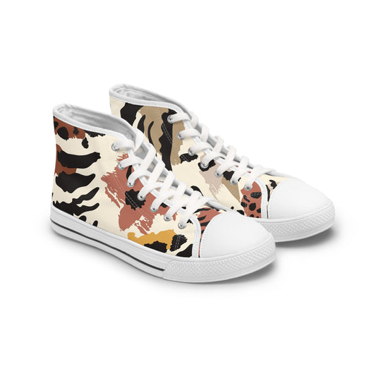 Women's High Top Sneakers Safari
