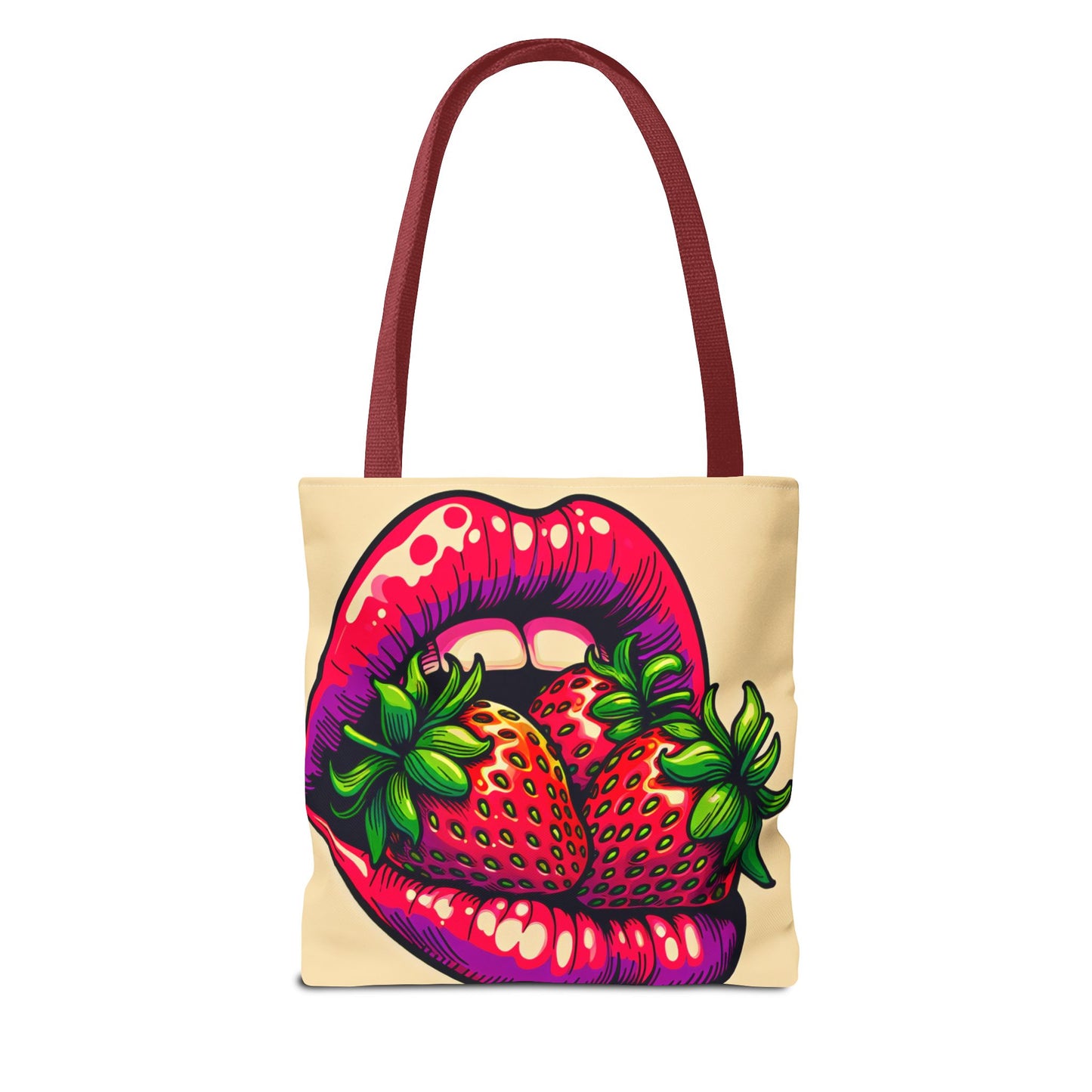 Strawberry lips Tote Bag