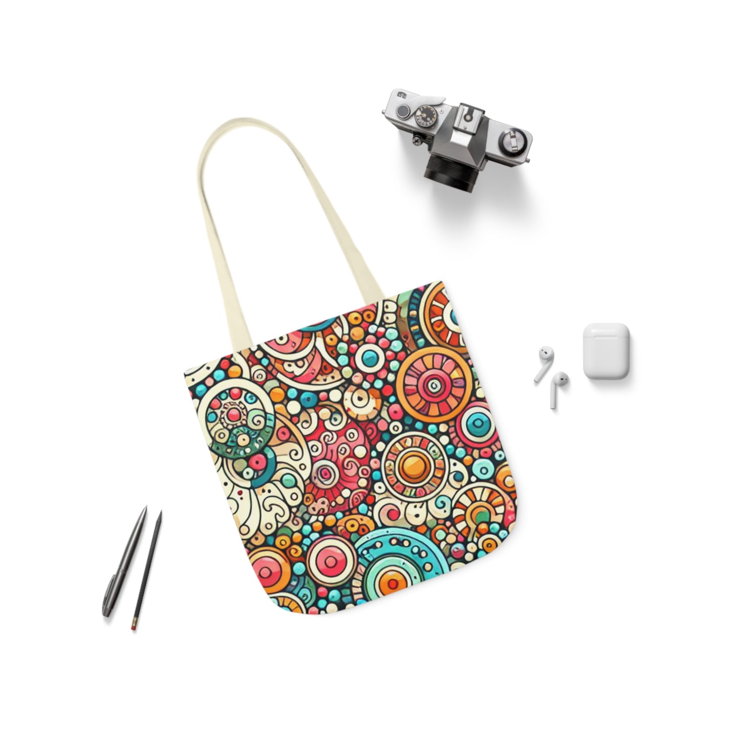 Tote Bag, 5-Color Straps