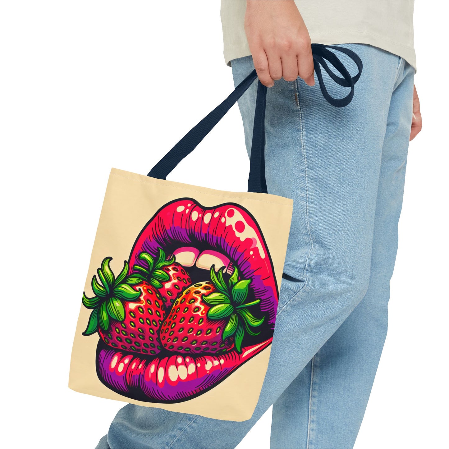 Strawberry lips Tote Bag