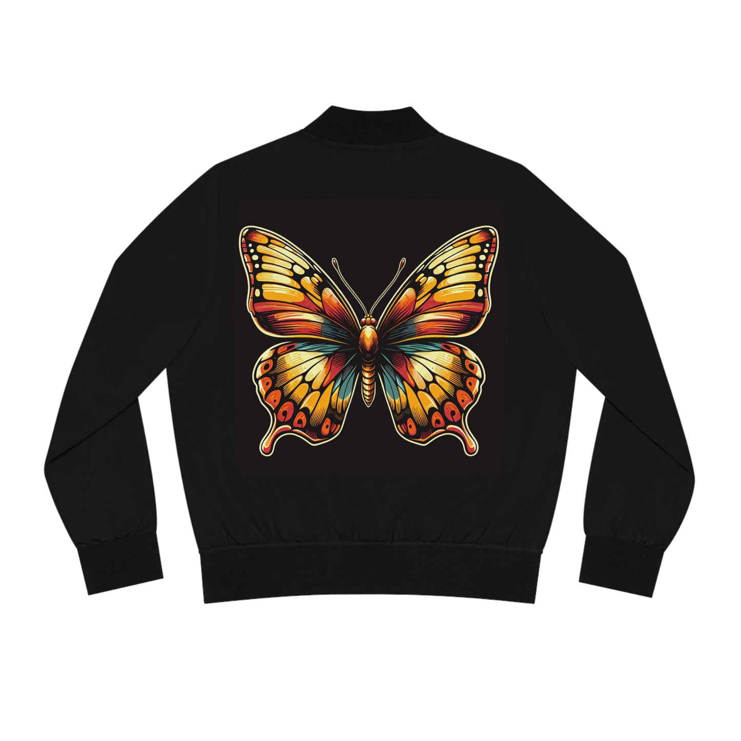 Women's Bomber Jacket Butterfly