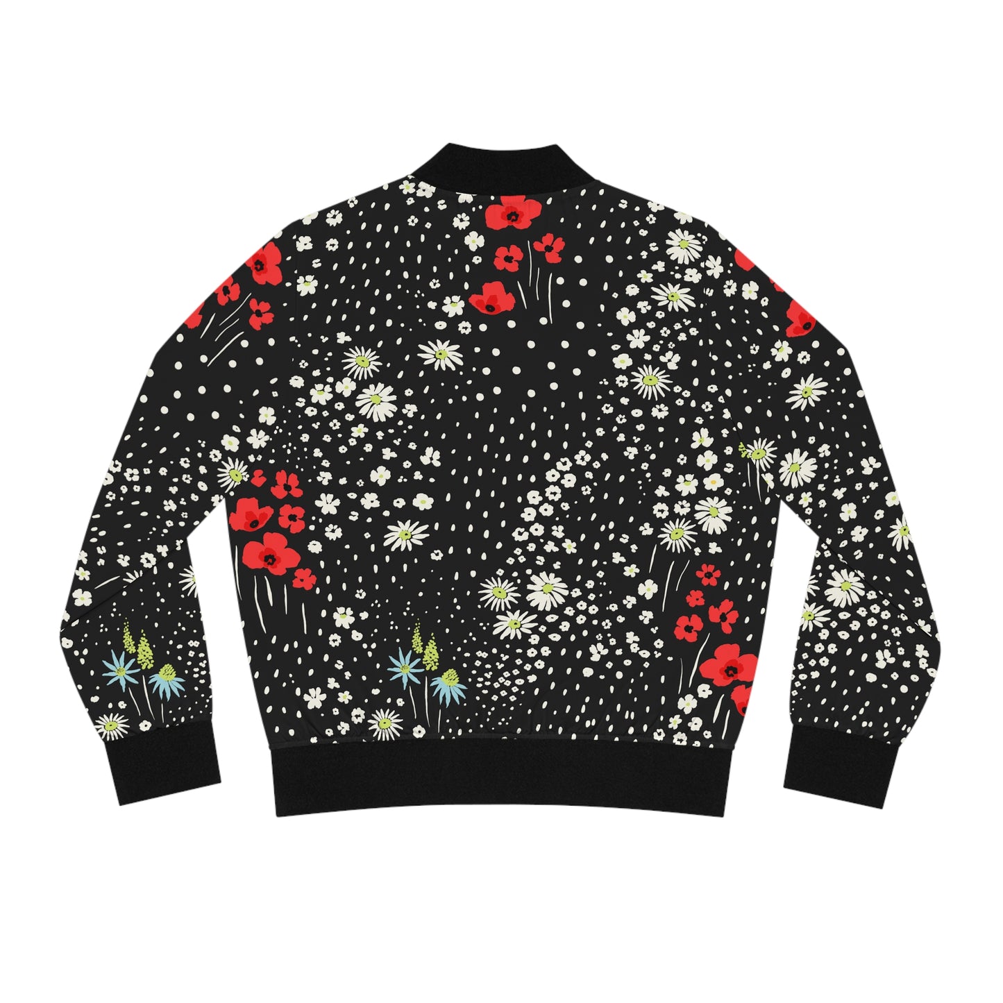 Women's Bomber Jacket Floral