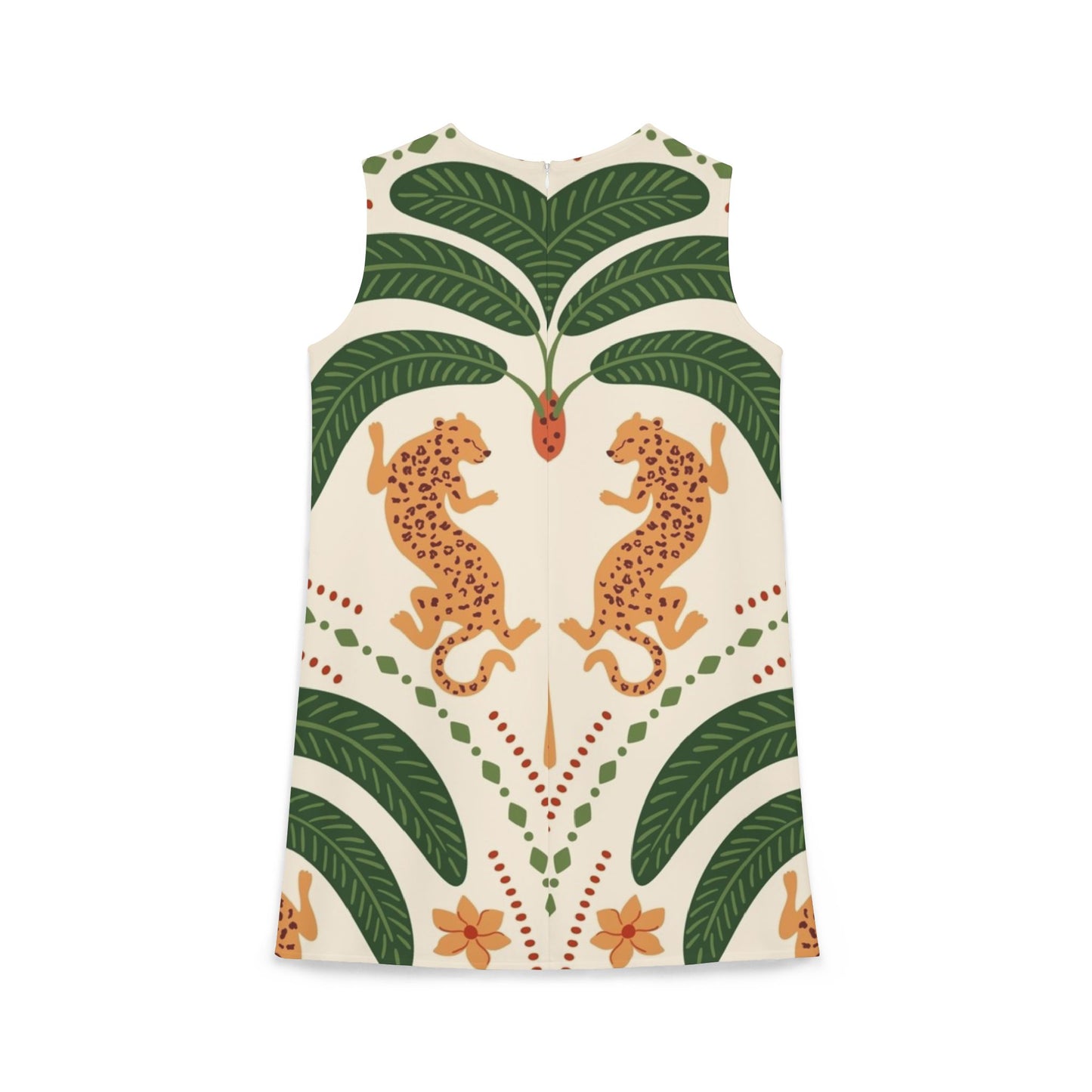 A-line Sleeveless Dress Royal Tiger