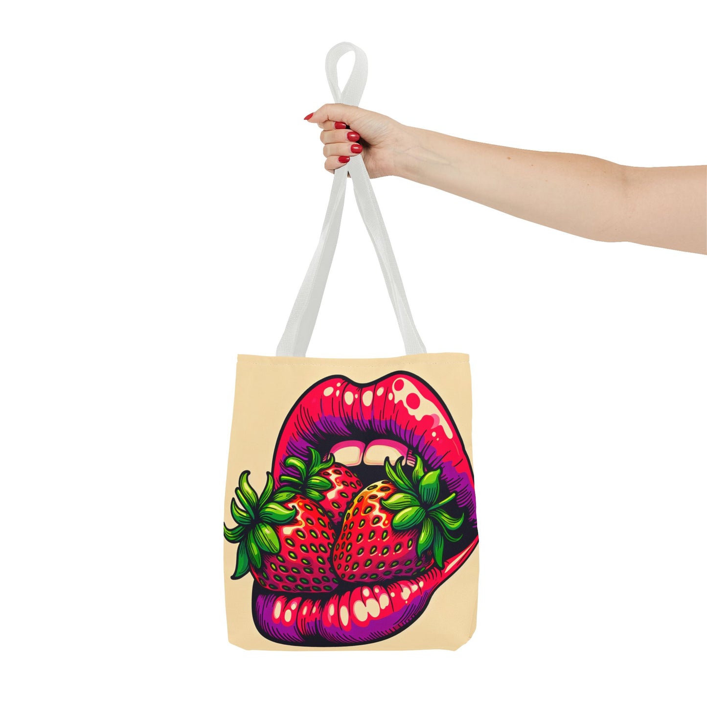 Strawberry lips Tote Bag