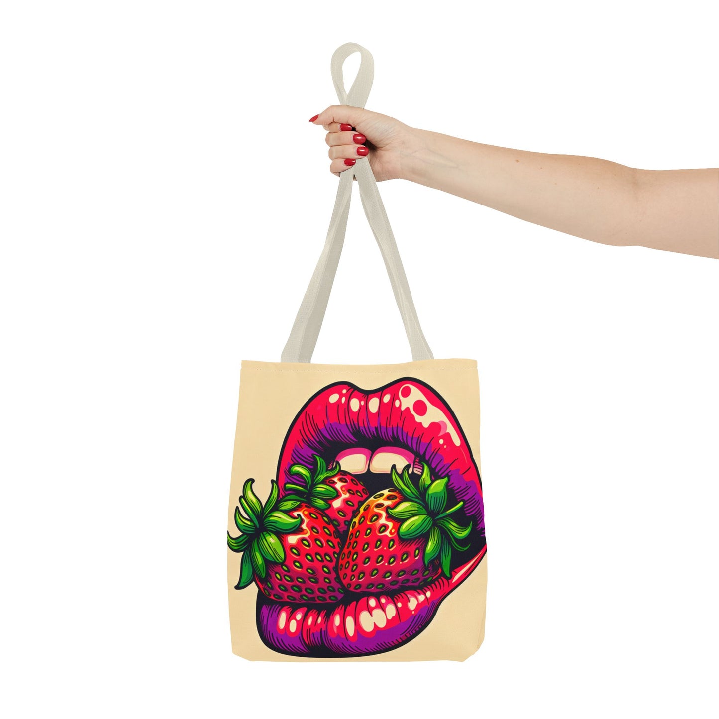 Strawberry lips Tote Bag