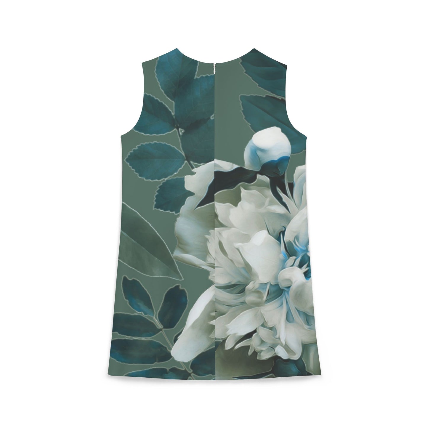 A-line Sleeveless Dress Floral