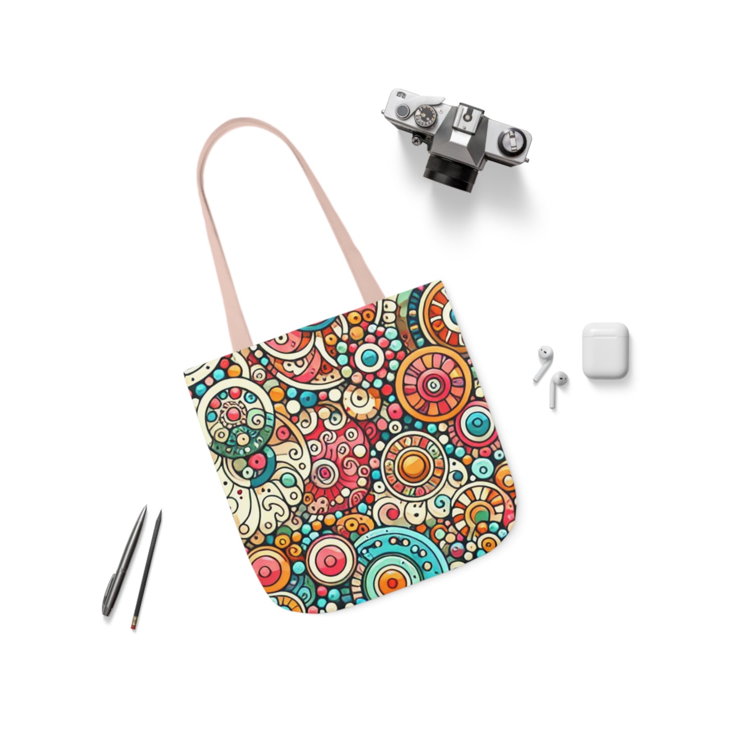 Tote Bag, 5-Color Straps