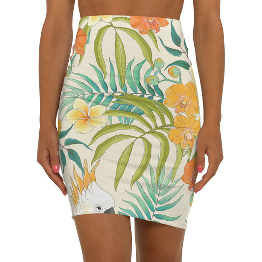 Women's Mid-Waist Pencil Skirt