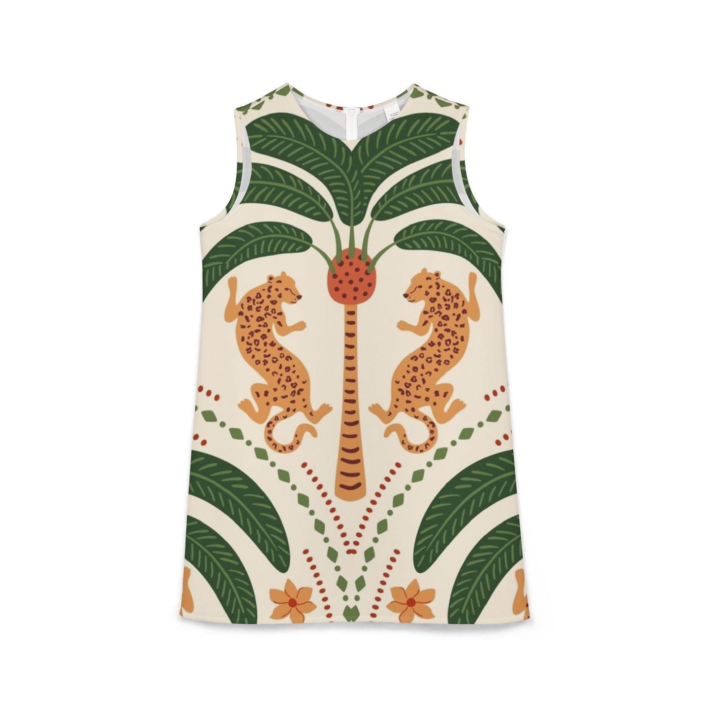 A-line Sleeveless Dress Royal Tiger