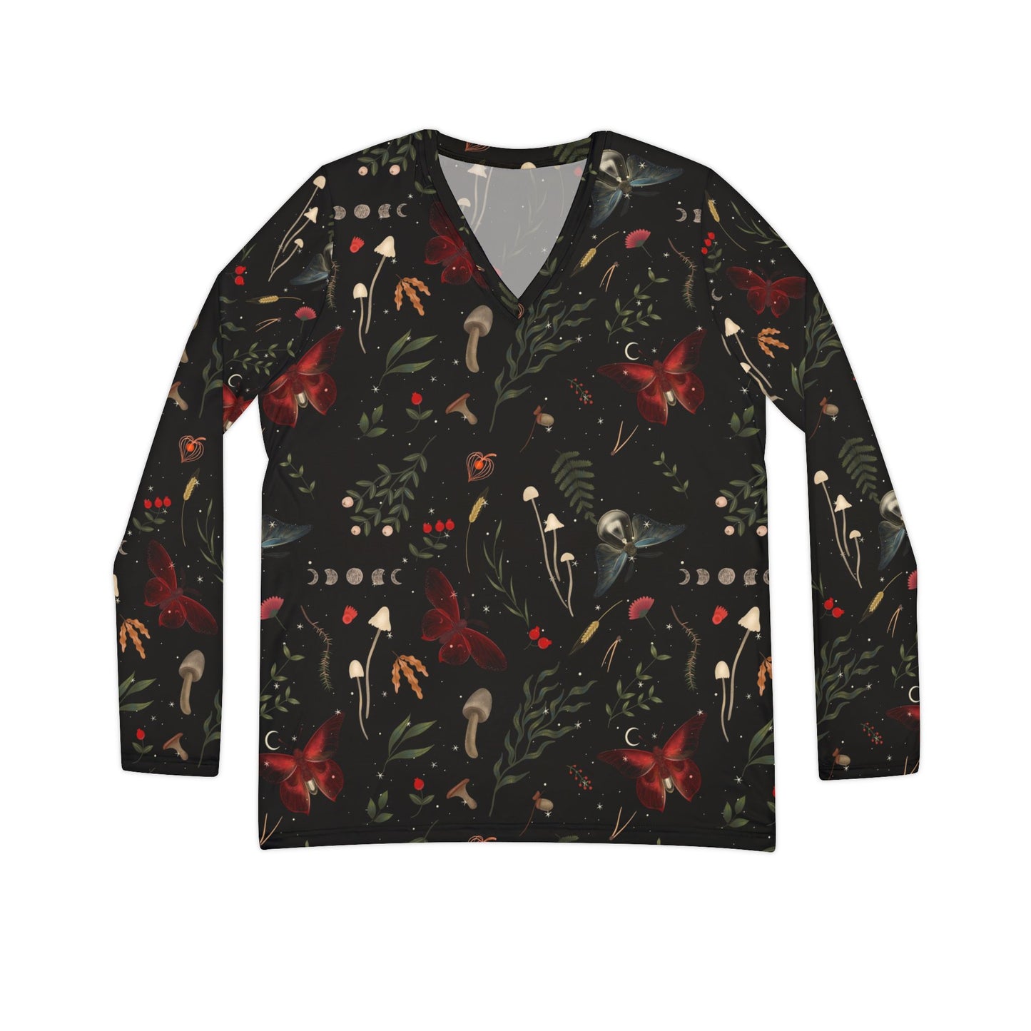 Women's Long Sleeve V-neck Shirt