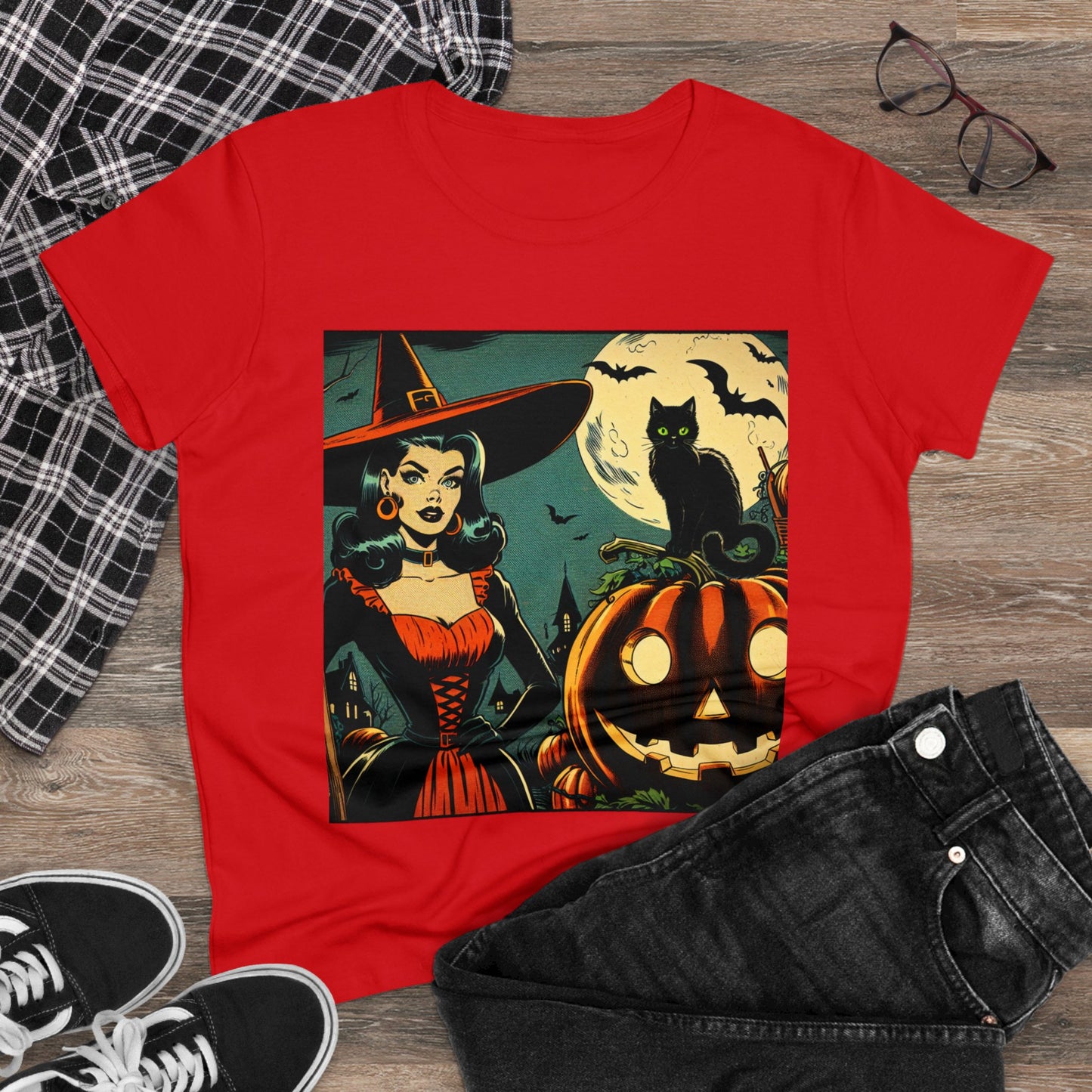 Women's Cotton Tee Halloween