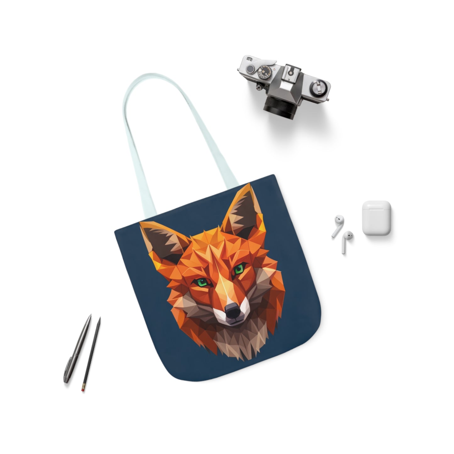 Fox Tote Bag, 5-Color Straps