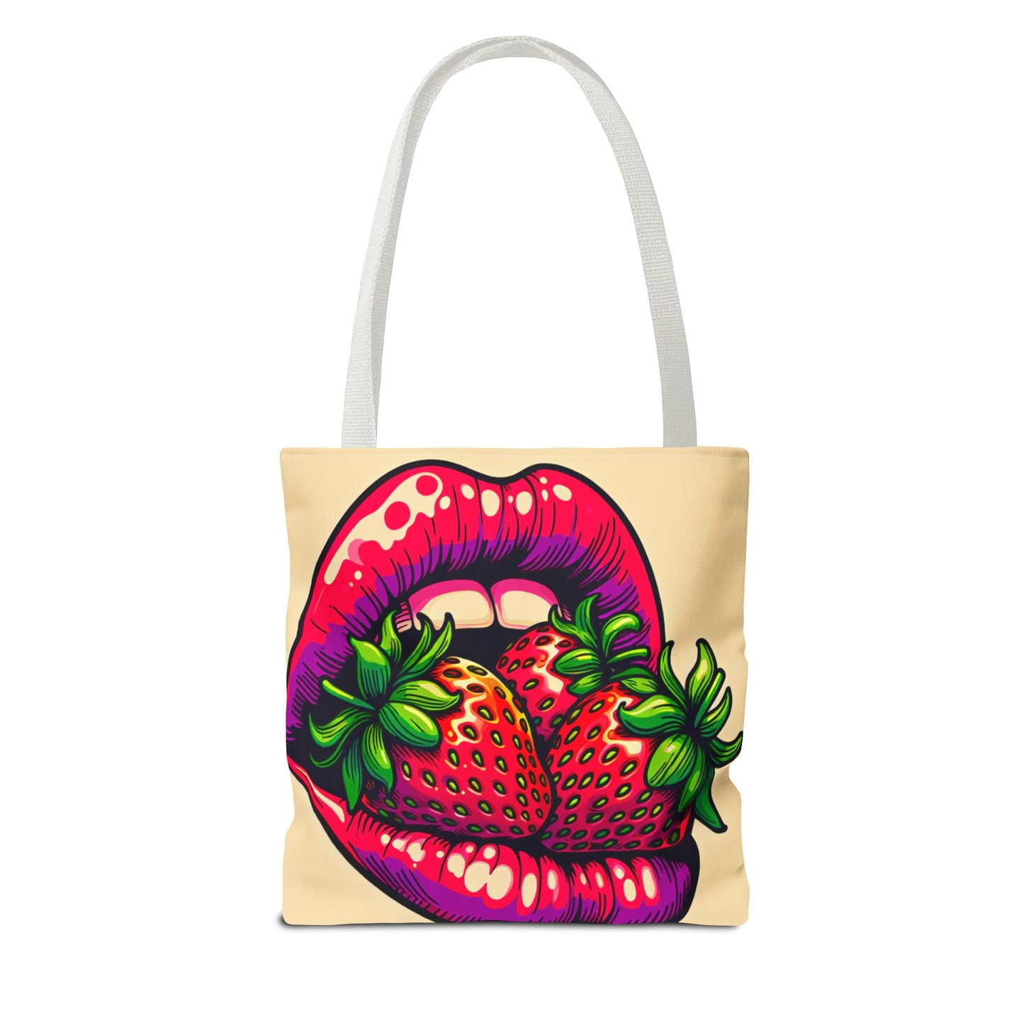 Strawberry lips Tote Bag
