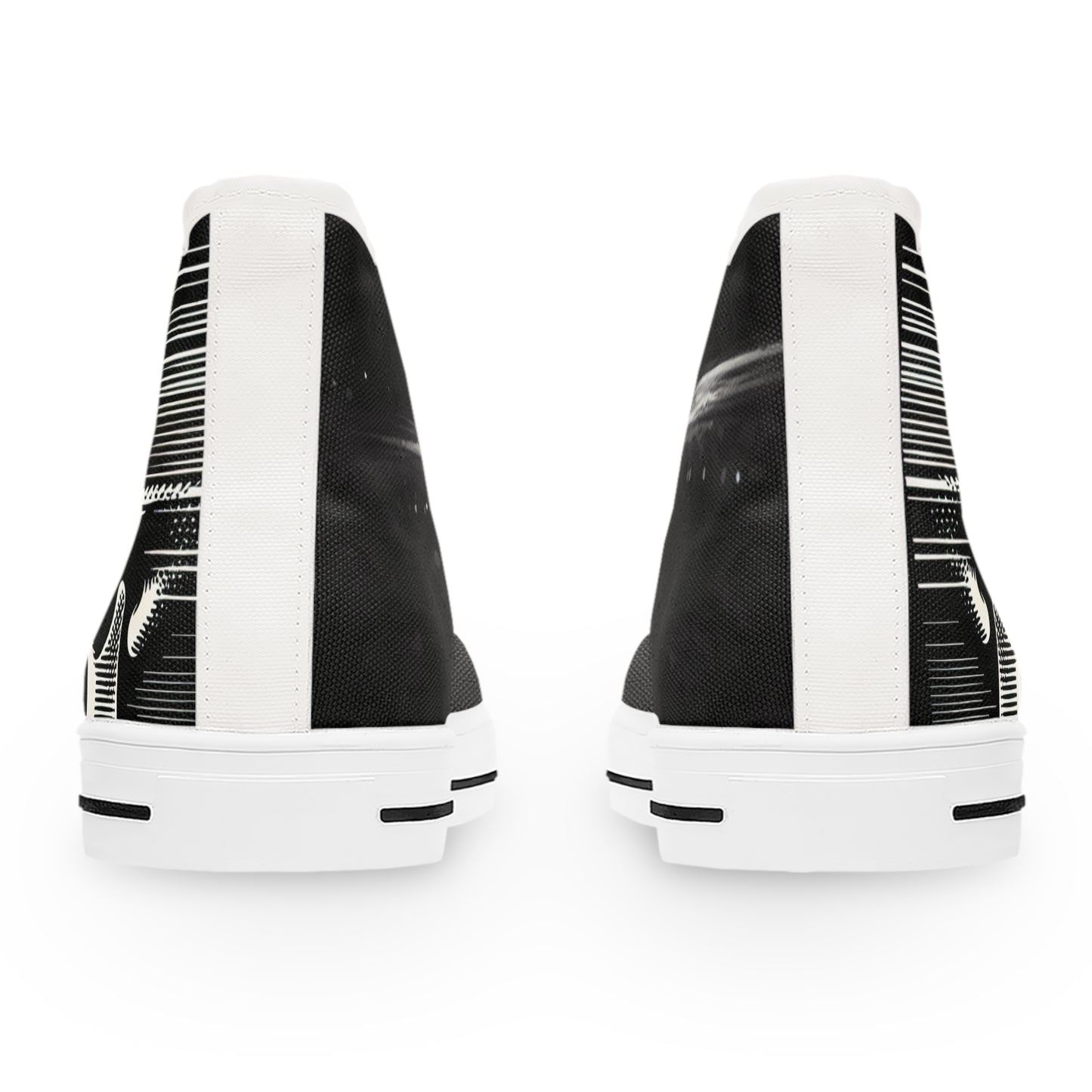 Women's High Top Sneakers Skull