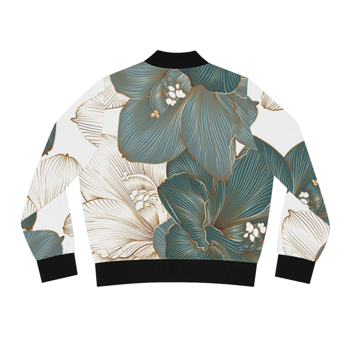 Women's Bomber Jacket Flower Power